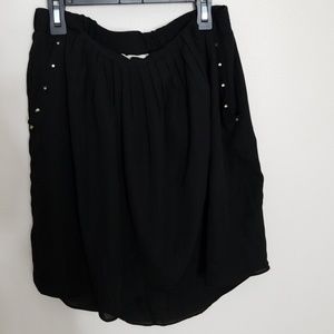 English Rose Black Skirt